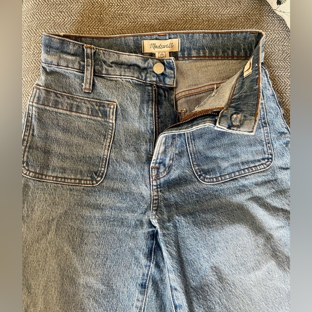 Madewell The Perfect Vintage Patch Pocket Wide Leg Jeans Women’s Size 24 - Picture 8 of 10